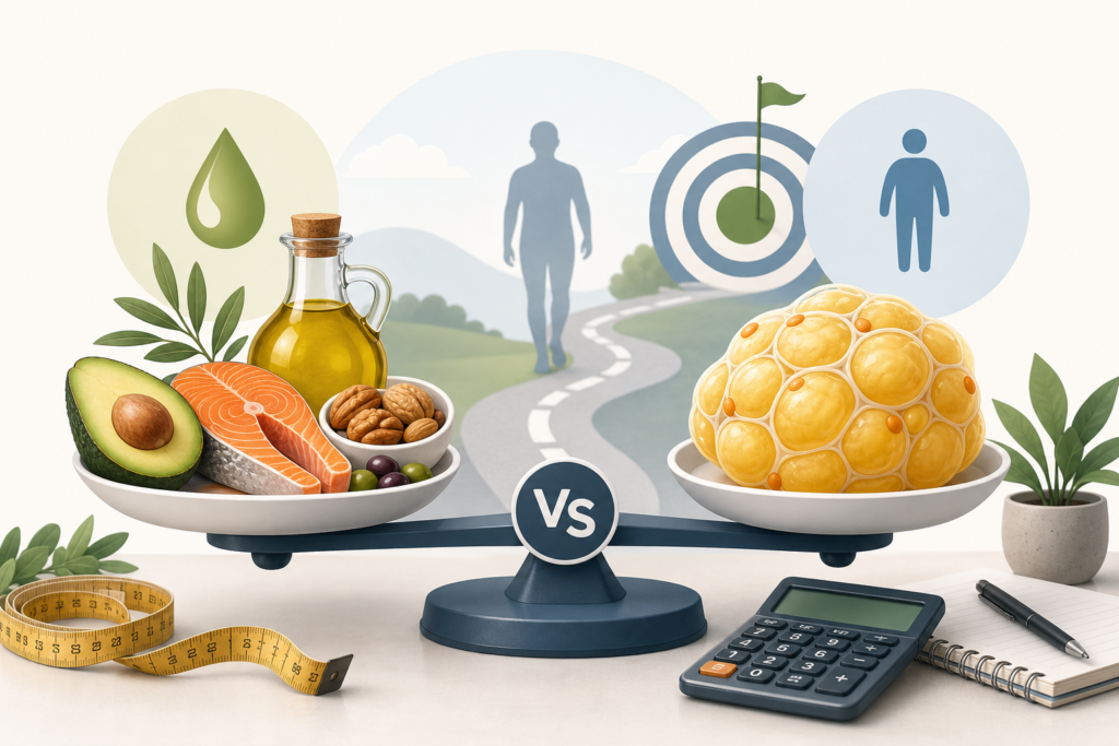 Dietary Fat Vs Body Fat guide - Fat Intake Calculator