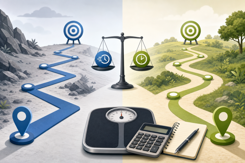 Fast Vs Slow Weight Loss guide - Weight Loss Timeline Calculator