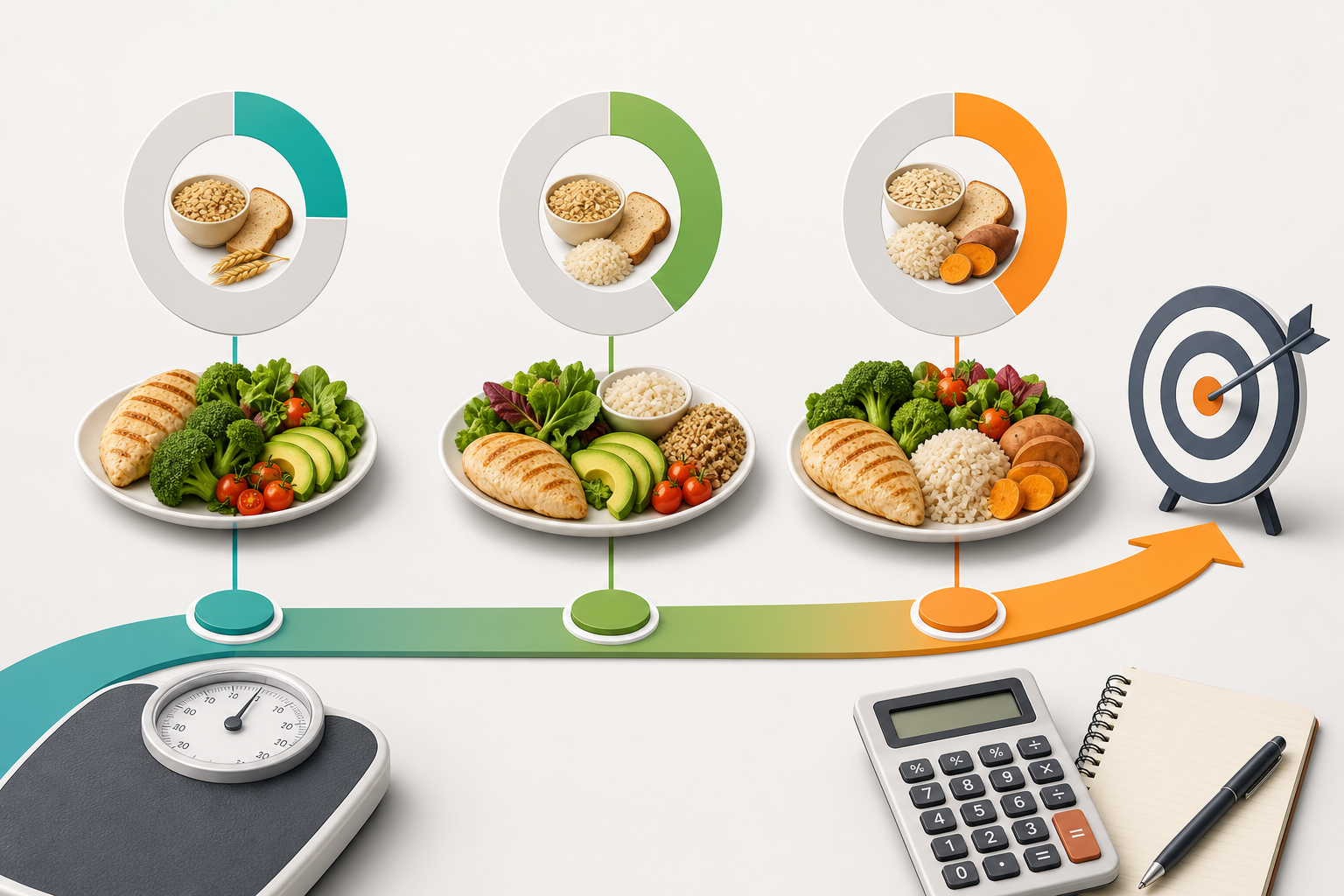 20% vs 30% vs 40% Carbs: How Macro Grams Change