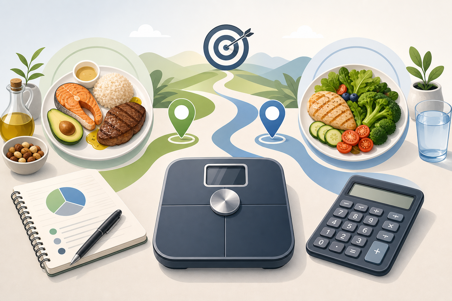 How to Calculate High-Calorie and Low-Calorie Days