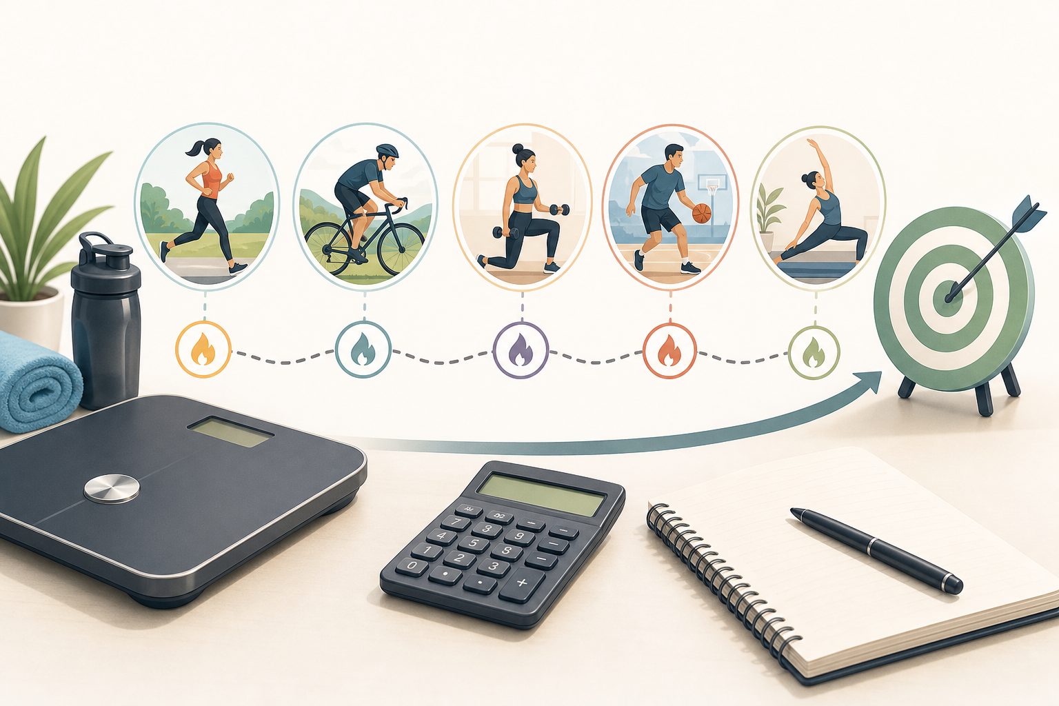 How to Estimate Calories Burned Across Multiple Exercise Sessions
