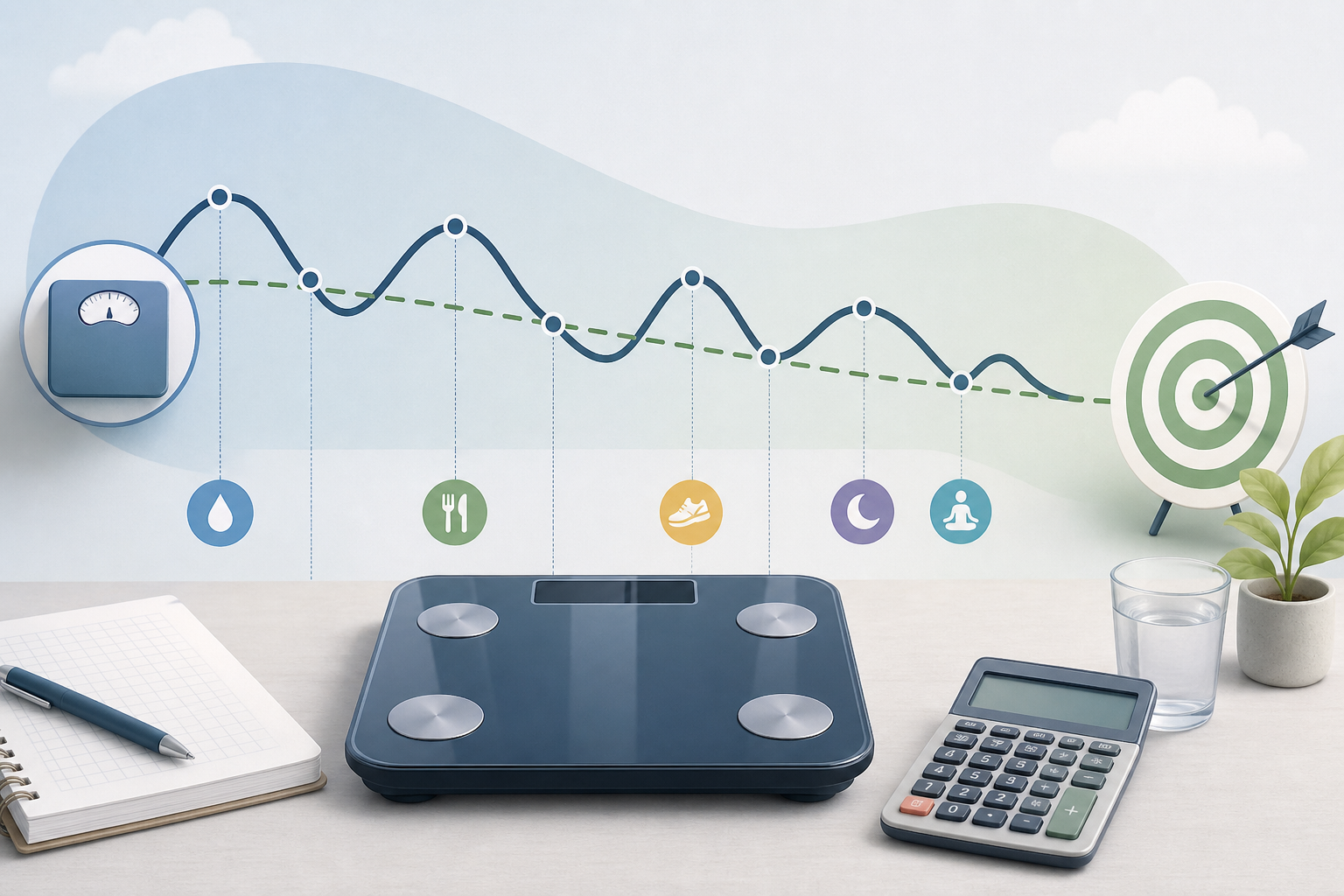 How Daily Weight Fluctuations Can Distort a Simple Weight Difference