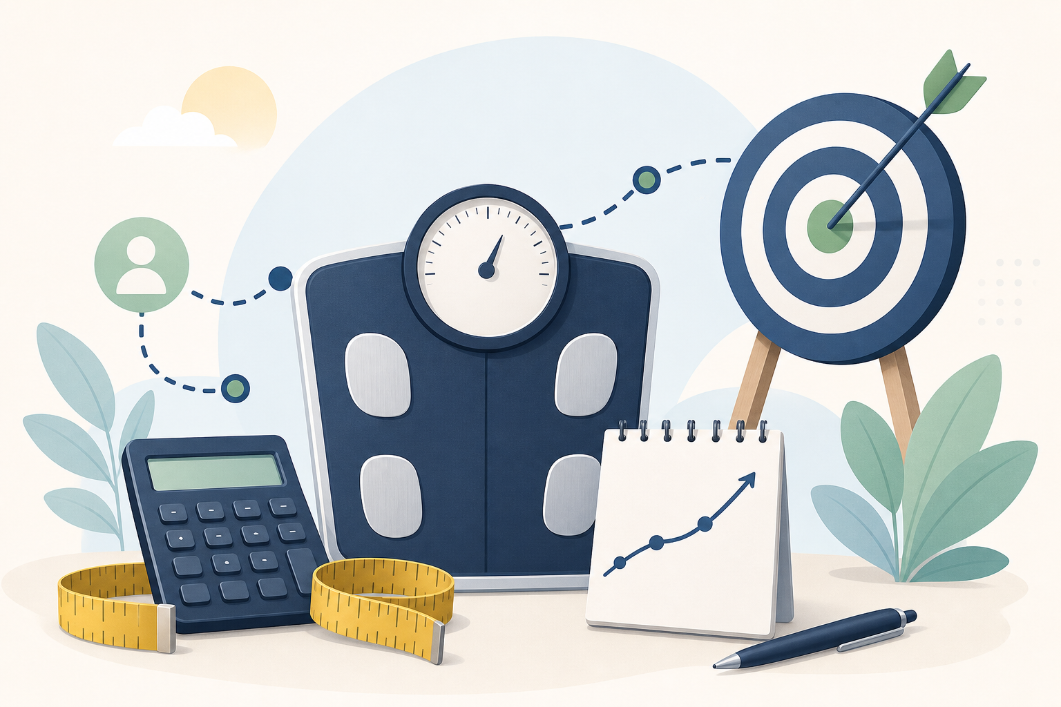 How to Choose Consistent Start and Current Weights for Progress Tracking