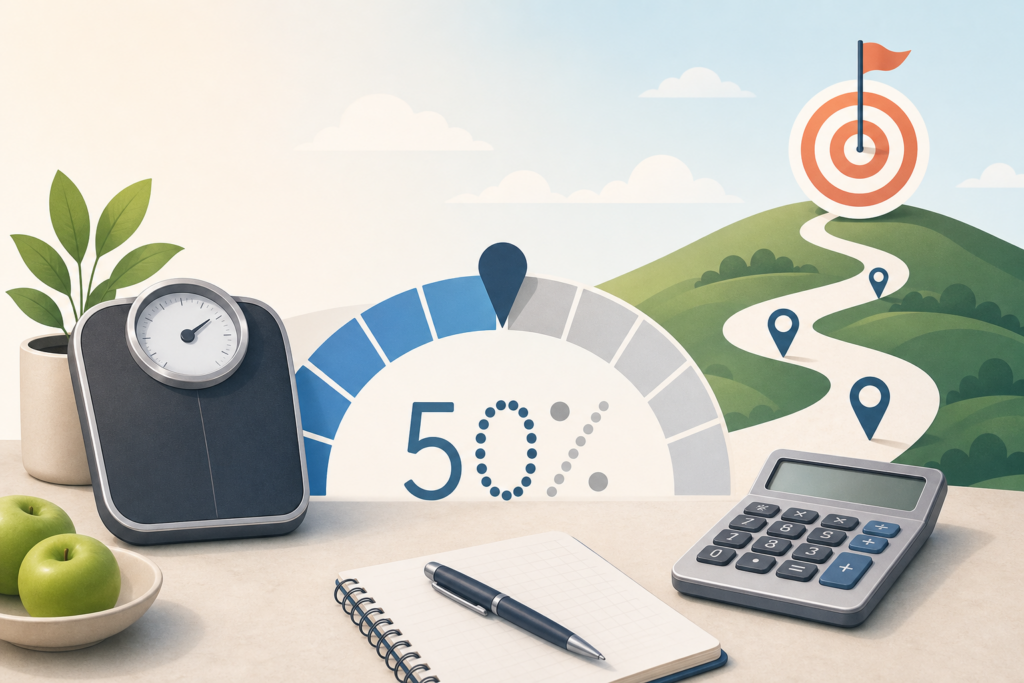 What Does 50 Progress Toward A Weight Goal Actually Mean guide - Goal Progress Calculator