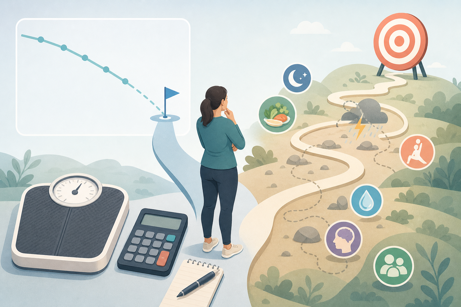 Why a Simple Weight Trend Is Not a Physiological Prediction